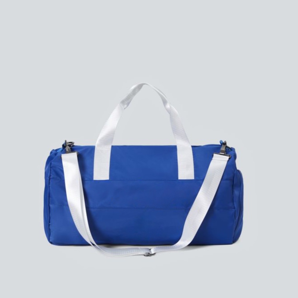 NWT Halara Zip-Up Gym Duffel Bag – Blue & White